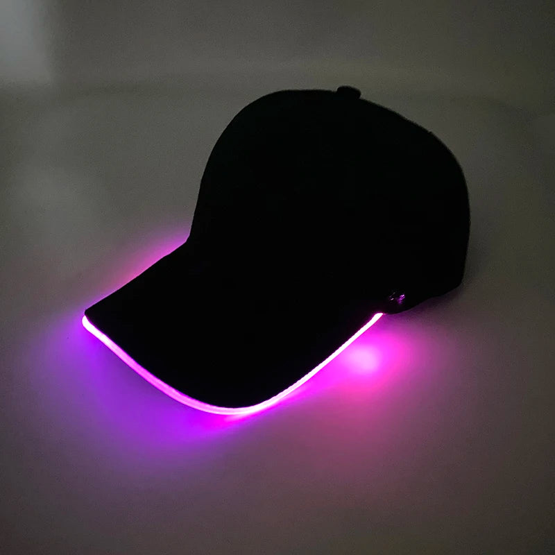 GlowFiber LED Baseball Cap