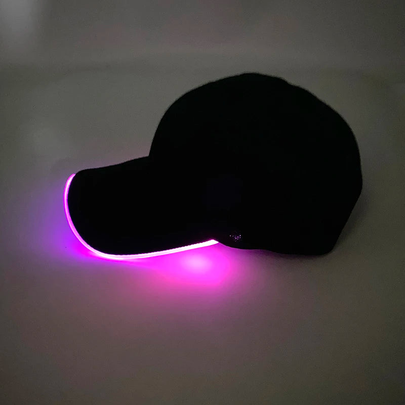 GlowFiber LED Baseball Cap