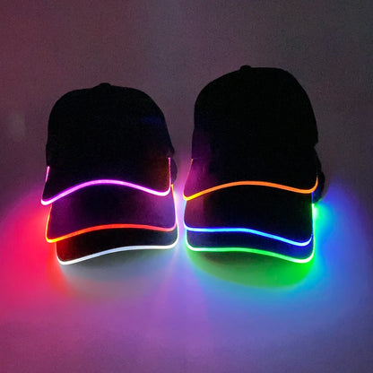 GlowFiber LED Baseball Cap