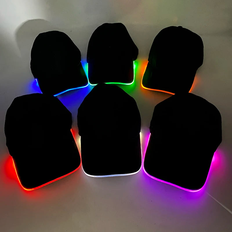 GlowFiber LED Baseball Cap